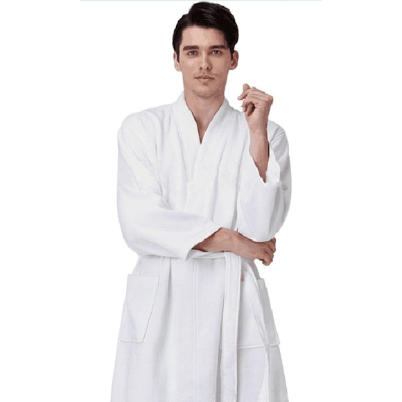 NEW!~ J.cotton Cotton Kimono Bath Spa Shower Bathrobe Terry Bath Robe - Picture 2 of 8